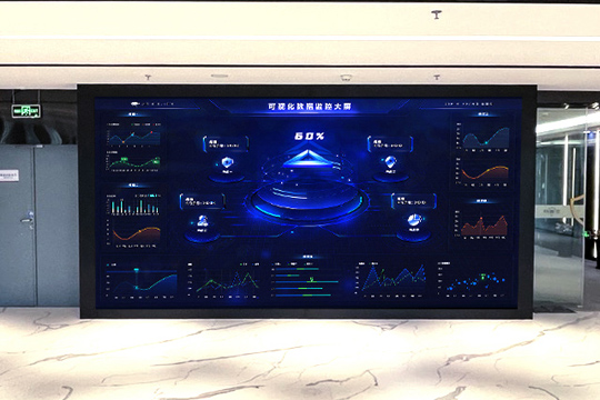 mk恩波利足球俱乐部P1.25小间距LED屏助力安盾网打造高科技展厅